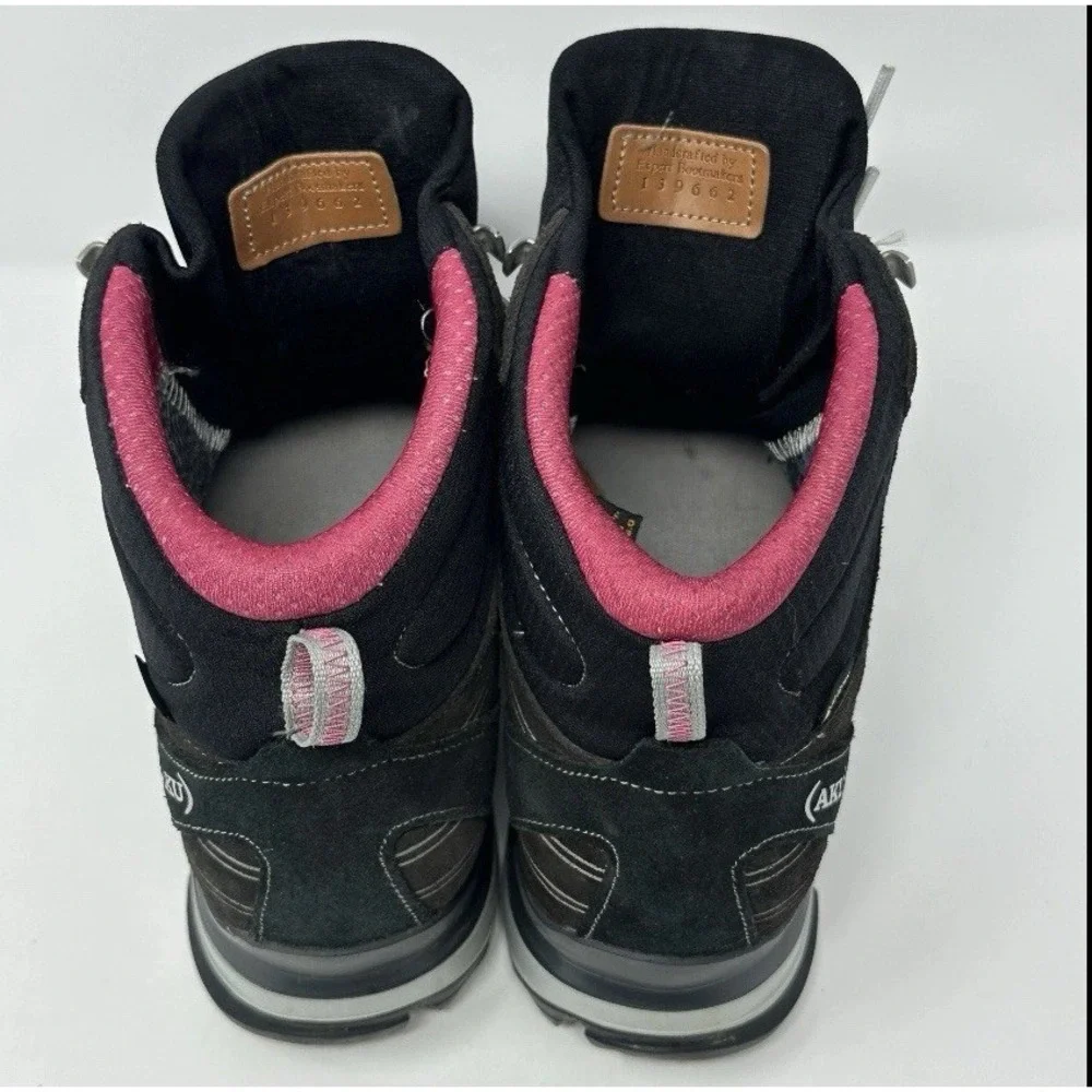 AKU‎ Womens Alterra GTX Waterproof Hiking Boots Women's Size 9M Black Pink
